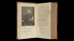 Johnson and Boswell rare book